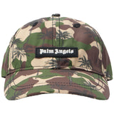 Palm Angels Green Camo Palms Baseball Cap