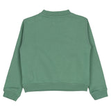 Palm Angels Green Curved Logo Sweatshirt