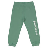 Palm Angels Green Brand Logo Joggers