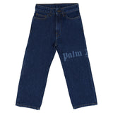 Palm Angels Blue Classic Logo Denim Pants
