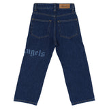 Palm Angels Blue Classic Logo Denim Pants