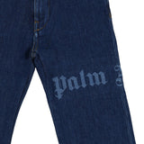 Palm Angels Blue Classic Logo Denim Pants