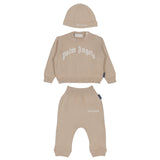 Palm Angels Beige Logo Detail Tracksuit