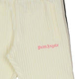 Palm Angels White Corduroy Stripe Track Pants