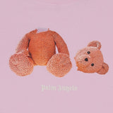 Palm Angels Pink Bear Graphic Print T-Shirt