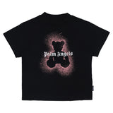 Palm Angels Black Spray Bear T-Shirt
