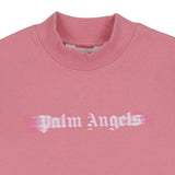 Palm Angels Peach Blurred Logo Sweatshirt