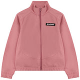 Palm Angels Peach Curved Logo Crop Track Jacket