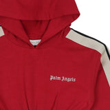 Palm Angels Red Flared Hoodie Dress