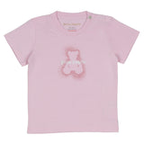 Palm Angels Pink Teddy Spray Print T-Shirt