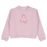 Palm Angels Pink Spray Bear Crewneck Sweatshirt