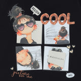 Monnalisa Black Cool Print T-Shirt