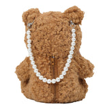 Monnalisa Brown Teddy Bear Bow Bag