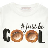 Monnalisa White Just Be Cool T-Shirt