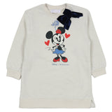 Monnalisa Ivory Minnie Mouse Sweatshirt Dress