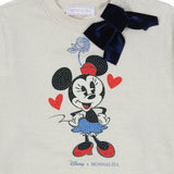 Monnalisa Ivory Minnie Mouse Sweatshirt Dress