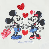 Monnalisa White Mickey & Minnie Mouse T-Shirt