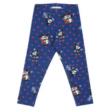 Monnalisa Blue Mickey & Minnie Mouse Leggings Set