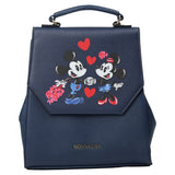 Monnalisa Navy Mickey And Minnie Backpack