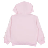 Monnalisa Pink Tracksuit With Lace & Bow Trims