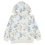 Monnalisa White Sweatshirt With Floral Tracksuit Set