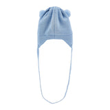 Monnalisa Blue Teddy Bear Hat And Scarf Set