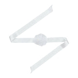 Monnalisa Ivory Tulle Dress With Flower Sash