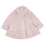 Monnalisa Pink Faux Fur Coat