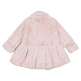 Monnalisa Pink Faux Fur Coat