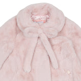 Monnalisa Pink Faux Fur Coat