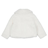 Monnalisa Ivory Fur Plush Coat