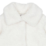 Monnalisa Ivory Fur Plush Coat