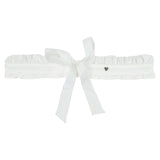 Monnalisa Black Pleated Dress With White Ruffle Collar