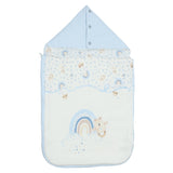 Monnalisa Ivory & Blue Teddy & Rainbow Nest