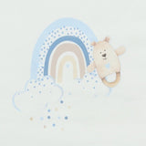 Monnalisa Ivory & Blue Teddy & Rainbow Nest