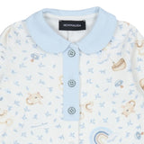 Monnalisa Ivory Teddy Bear & Rainbow Babygrow