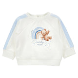 Monnalisa White & Blue Teddy Bear Tracksuit