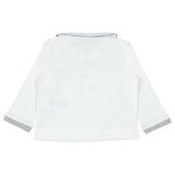 Monnalisa White & Grey T-Shirt And Trousers Set