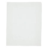 Monnalisa White Logo Knit Blanket