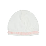 Monnalisa White & Peach Pink Babysuit Set