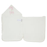 Monnalisa Pink Sleeping Bag With Bows & Embroidery