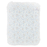 Monnalisa Ivory & Blue Floral Teddy Blanket