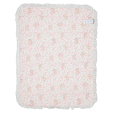 Monnalisa Ivory & Pink Floral Teddy Blanket