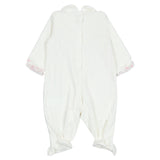 Monnalisa Ivory & Pink Bow Babygrow