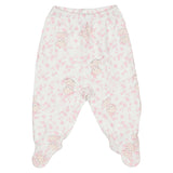 Monnalisa Ivory & Pink Teddy Print Babygrow Set