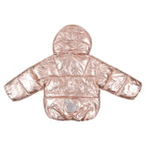 Molo Peach Metallic Puffer Jacket