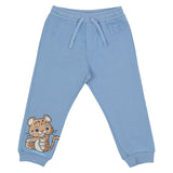 Dolce & Gabbana Blue Leopard Print Joggers