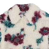 Dolce & Gabbana Multicolor Flower-print fur-like jacket
