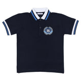Dolce & Gabbana Navy Embroidered Pique Polo T-Shirt