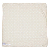 Dolce & Gabbana Beige blanket with polka dots & Logo Print